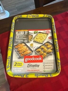 Goodcook Everyday Nonstick 2-Piece Mini Baking Set - Gray
